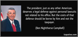 The president, just as any other American, deserves a legal defense ...