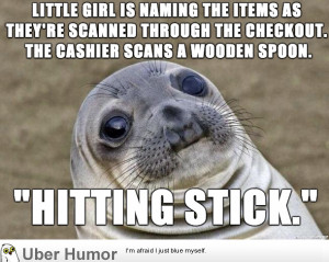 ... just happened at the grocery store. The mother looked so embarrassed