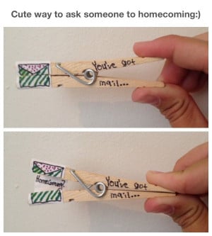 Cute way to ask someone to homecoming:)