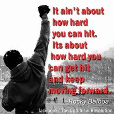 ... can hit it s about how hard you can get hit and keep moving forward