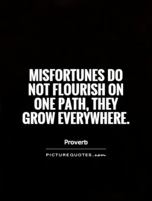 Path Quotes Proverb Quotes Misfortune Quotes