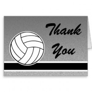 Volleyball Sport Athlete Player Sport Thank You Cards