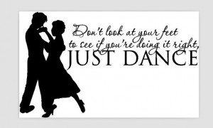 Just Dance Cute Love Passion Decor vinyl wall decal quote sticker ...