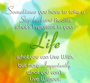 What is important in your life image quotes and sayings
