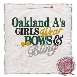 Sayings (4534) Oakland Girls Bows & Bling 5x7