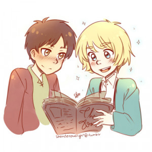 Armin doesn’t smile often, so sometimes I ask him to read me the ...