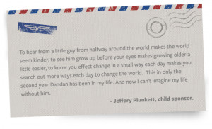 with your sponsored child is one of the greatest joys of sponsorship ...