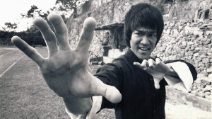 Bruce Lee | Black white poster | Awesome body wallpaper