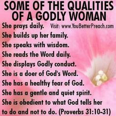 To Be a Woman of God ...
