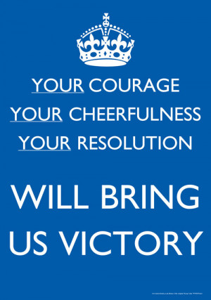 Your Courage, Your Cheerfulness, Your Resolution' Poster