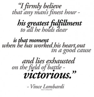 Football T-Shirt: Football (Vince Lombardi Quote)