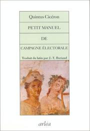 of Petit manuel de campagne lectorale by Quintus Tullius Cicero