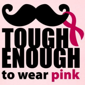 Tough Enough to Wear Pink Mustache Tank Top ID