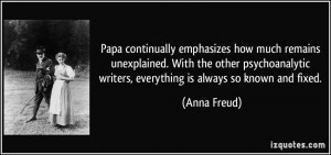 Papa continually emphasizes how much remains unexplained. With the ...