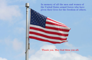 Amazing Memorial Day Quotes: The American Flag With Memorial Day Quote ...