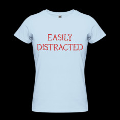 easily distracted women s t shirts designed by brewologist
