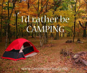 rather be camping! #camping #quotes