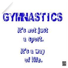 Gymnastics Decal Wall Stickers