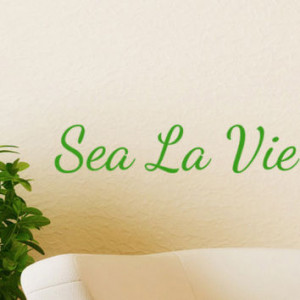Sea La Vie Beach Decor Wall Decal Word Quotes , cute nautical ...