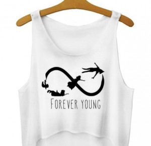 ... young young forever teen swag style cool hipster infinity quote on it