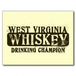 West Virginia Whiskey Drinking Champion Post Cards