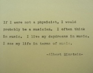 EINSTEIN Quote Hand Typed Quote Mad e with Vintage Typewriter Albert ...