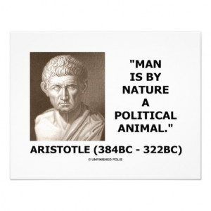 Man Is By Nature A Political Animal (Aristotle) Custom Invitations