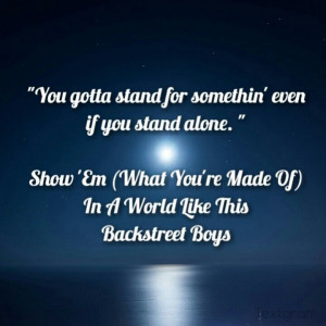 Backstreet Boys Show 'Em (What You're Made Of)