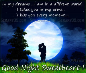 romantic good night wishes for lover pictures , photos , scraps
