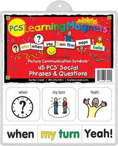 PCS® Learning Magnets® — 45 Social Phrases & Questions