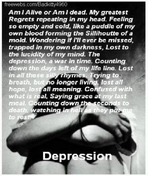 Depression poem