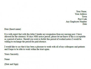 formal resignation letter for nurses doc formal resignation letter for
