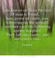 ... race of man is found - The Iliad of Homer, Alexander Pope translation