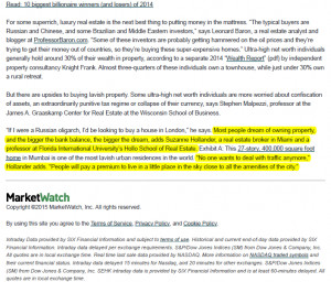 Wall St Journal Quotes Suzanne Hollander, Miami Broker, Professor ...