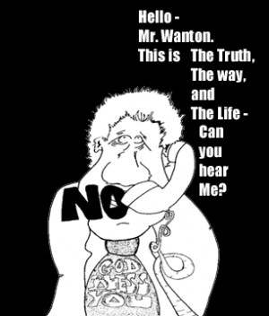 President Clint Wanton takes a call From