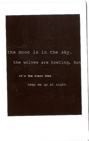 moon, poetry, quote, stars, text, wolves, words