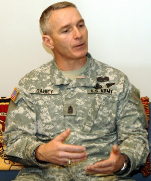 Sgt. Maj. William J. Gainey, 32-year Army veteran and senior enlisted ...
