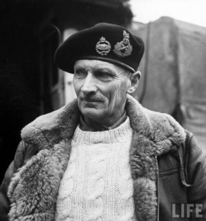 Field Marshal Bernard Montgomery, 1st Viscount Montgomery of Alamein ...