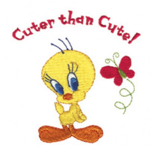 Embroidery Tweety Bird Cute Machine Embroidery Designs in 4 Sizes