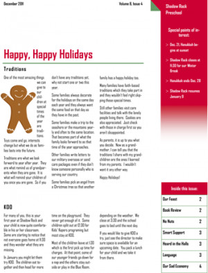 preschool newsletter