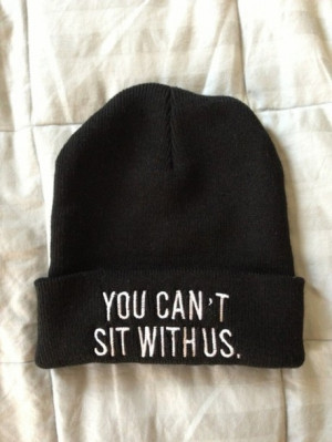 Hat: beanie, tumblr, mean girls, shirt, clothing, clothes, fashion ...