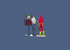 Funny The Flash Hero Wallpaper