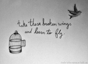 Trova e segui post taggati #take these broken wings and learn to fly