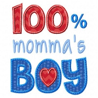 100% Momma's Boy Applique