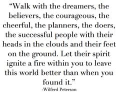 quotes, wilferd peterson, wilfr peterson, head in the clouds quote ...