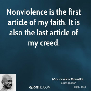 Mohandas Gandhi Peace Quotes