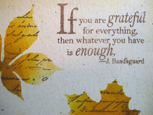 if you are grateful