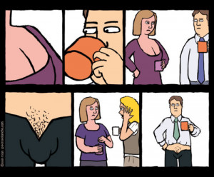 Man’s Answer To Women Showing Off Cleavage