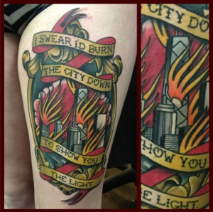 ... Fall Out Boy tattoo. Their lyrics are so real and complex. ️