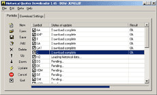 Historical stock quotes downloader screenshot 1